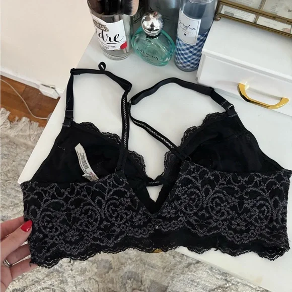 Free People Black Lace Bralette - Picture 2 of 4